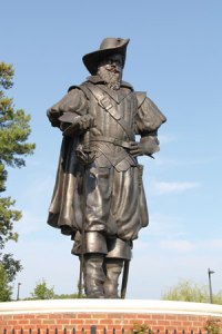 Statue of Captain Christopher Newport, Intersection of Warwick Boulevard and J. Clyde Morris Boulevard, Newport News, Va. 